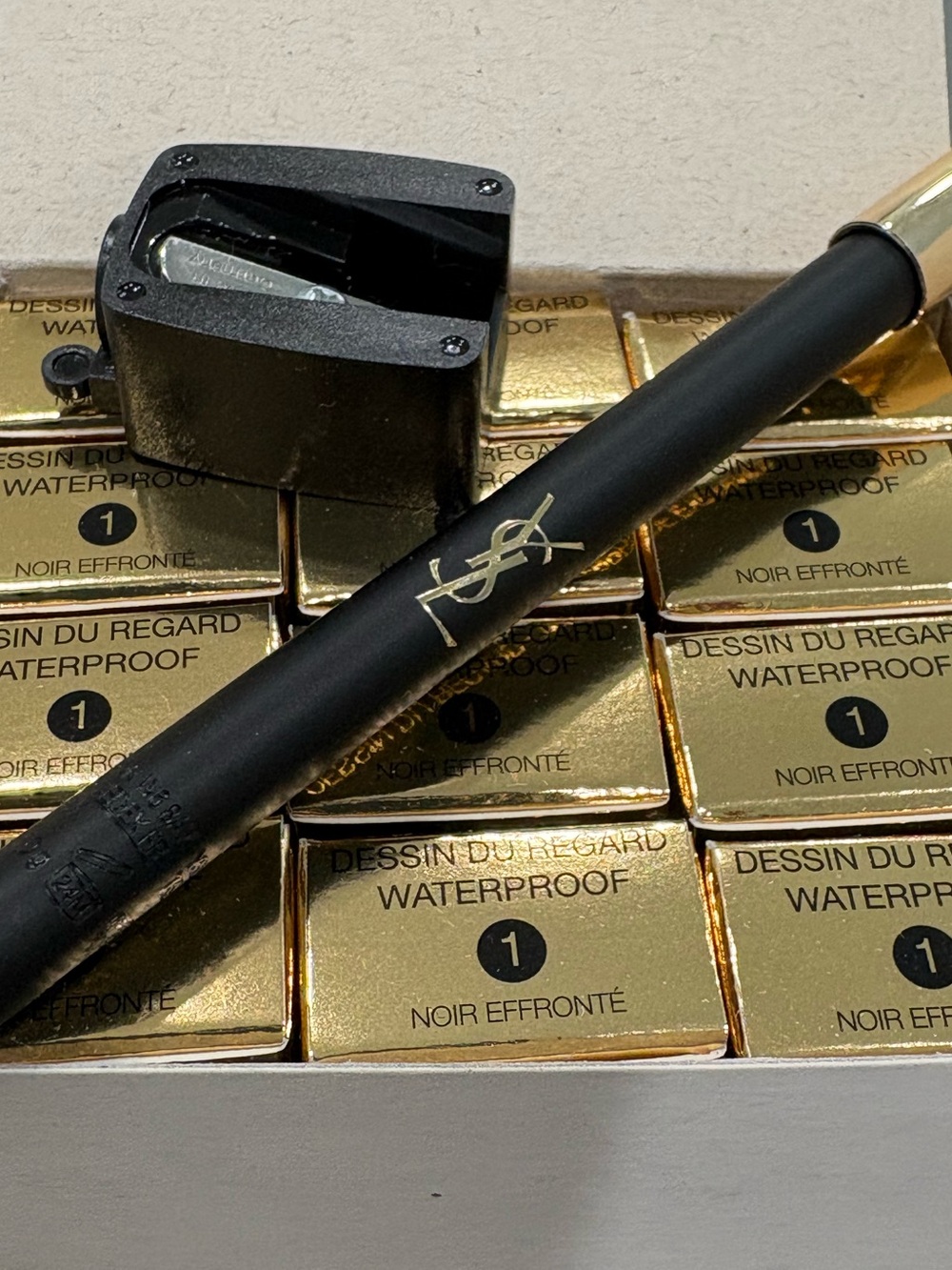 YSL Black Eyeliner Case Pack of 12 Waterproof Full size